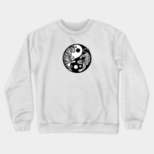 Ying yang tigers Crewneck Sweatshirt